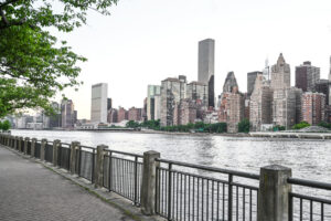 New York City, Manhattan, Roosevelt island.